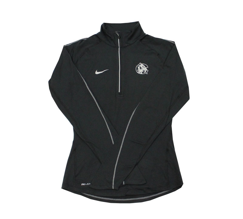 black nike zip up sweater women's