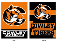 Flag Dual Sided Cowley College / Cowley Tigers 28"X40"