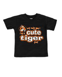 TRT I'm a Cute Tiger Black Infant Black T-shirt