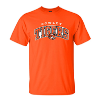 MV Sport Classic Fit Cowley Tigers Arched in White w/ Tiger Logo Orange T-shirt
