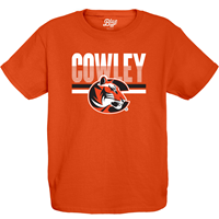 Blue84 Cowley Lined and Tiger Logo Youth Orange T-shirt