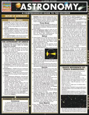 Quick Study Astronomy (SKU 1003432334)