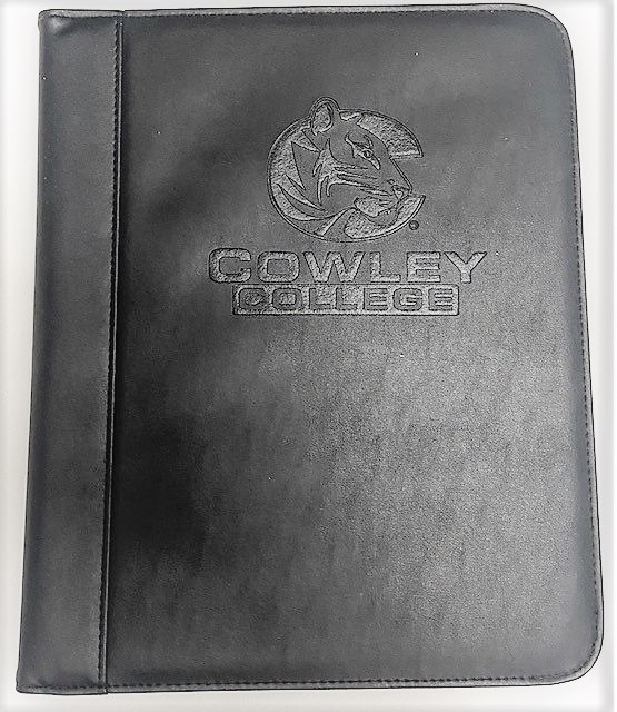Cowley College Debossed Leather Binder Portfolio (SKU 1000797644)