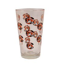 Spirit Products Tiger Logo Clear 16oz Glass