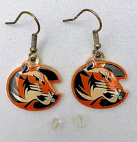 Spirit Products Tiger Logo Hook Earrings