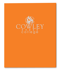 Roaring Springs Cowley Silver Foil Embossed 2 Pocket Folder