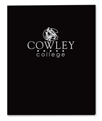 Roaring Springs Cowley Silver Foil Embossed 2 Pocket Folder