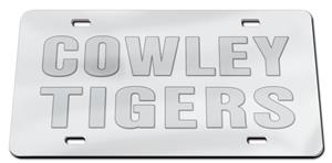 WinCraft Frosted Cowley Tigers License Plate