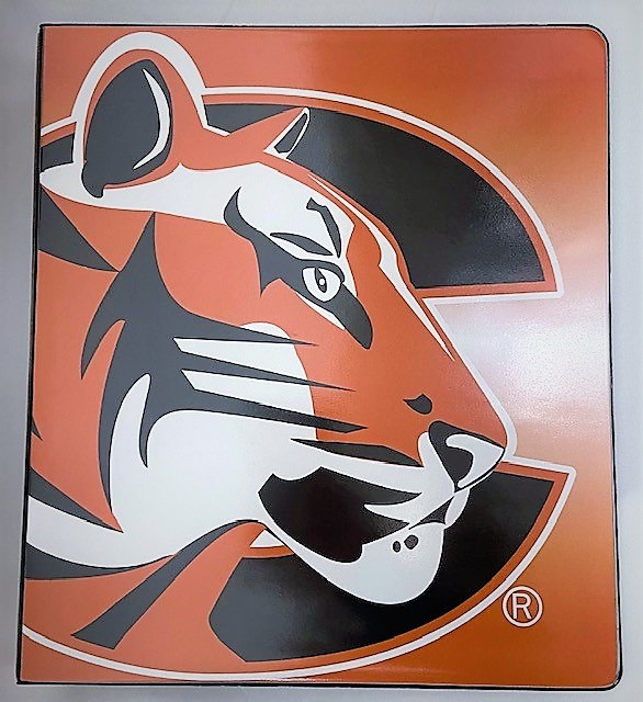 Four Points Products Tiger Logo Cowley College 1" Binder (SKU 1006327916)