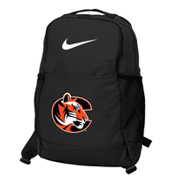 Nike Brasilia Tiger Logo Black Backpack