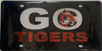 WinCraft Go Tigers Black License Plate