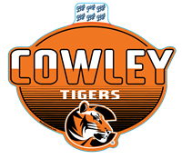 Blue84 Cowley Tigers XL 11.5x9 Sticker