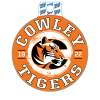 Blue84 Cowley 19 C 22 Tigers Round 4x4 Sticker