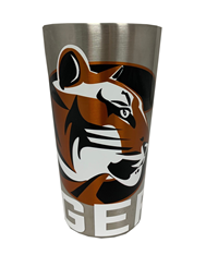 GameTime Sidekicks Tiger Logo Tigers 16oz Stainless Steel Pint Cup