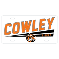 Blue84 Cowley Tigers Tiger Logo Metal License Plate