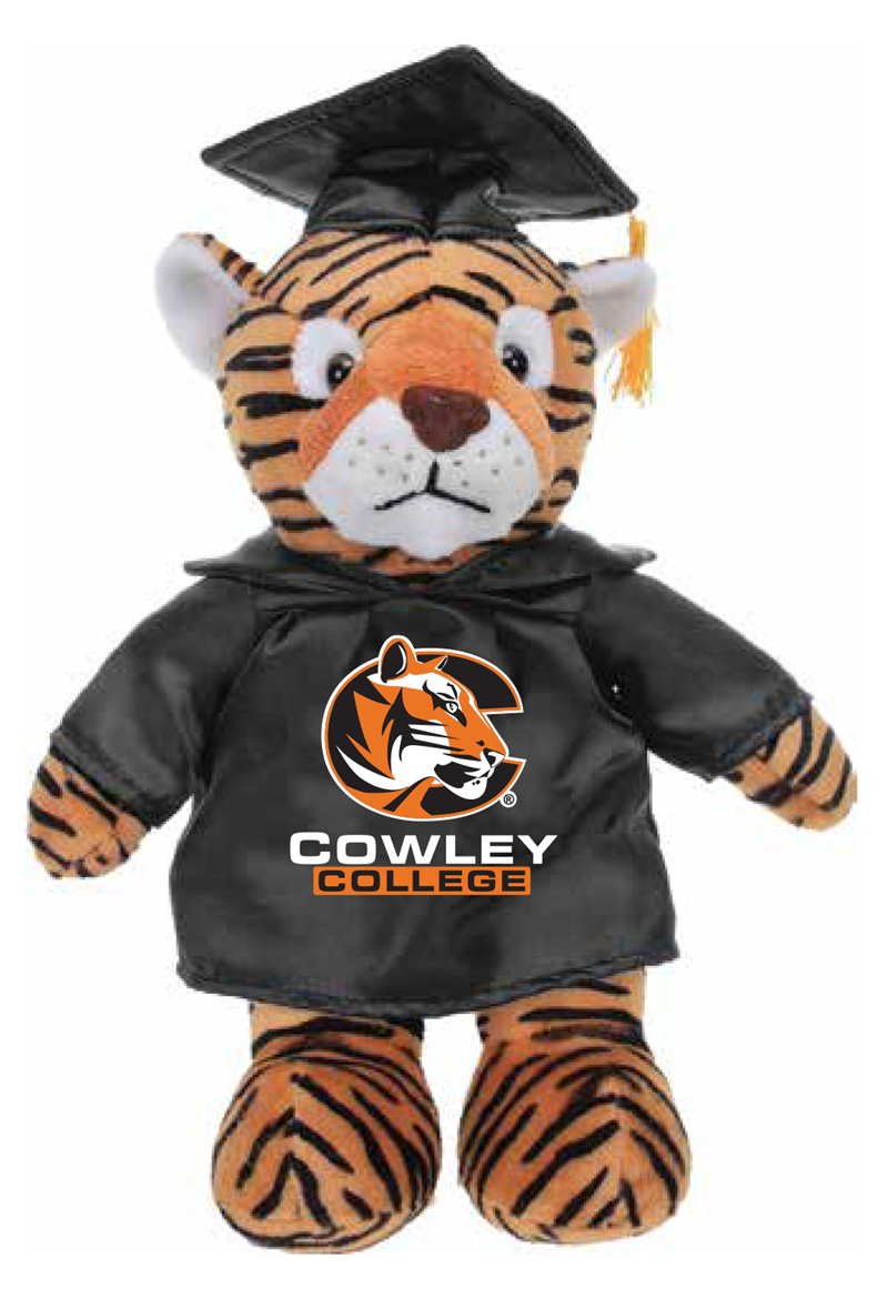 Spirit Products Tiger Logo Cowley College 12" Graduation Stuffed Tiger (SKU 1010163644)