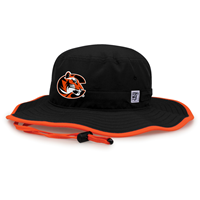 The Game Tiger Logo Ultralight Boonie Black & Orange Hat