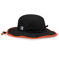 The Game Tiger Logo Ultralight Boonie Black & Orange Hat