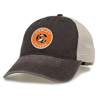 The Game Cowley C Tigers Felt Patch Black Twill Trucker Hat