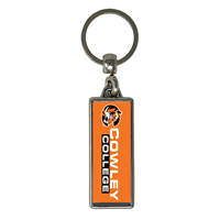 MCM Metal Tiger Logo Cowley College 1"x3" Keychain