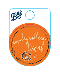 Blue84 Mini Cowley College Tigers Circle Arrow 1.75"x1.75" Sticker