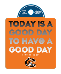 Blue84 Mini Today is a Good Day Life is Good 1.75"x1.75" Sticker