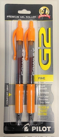 Spirit Products Cowley College Orange 2 Pack G2 Piolet Pen Set