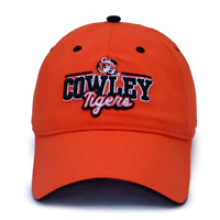 The Game Tiger Logo Cowley Tigers in Script Orange Hat