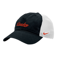 Nike Cowley Script Black & White Washed Trucker Hat