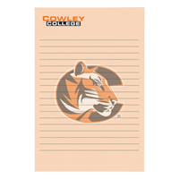 Spirit Products Cowley College with Tiger Logo 4x6 4 Pack Scratch Pad