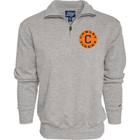 Blue84 Cowley C Tigers 1/4 Zip Heather Grey Pullover