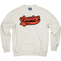 Blue84 Felt Applique Cowley Tigers Crew Sweatshirt
