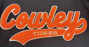 MV Sport Chenille Cowley Tigers Black Crew Sweatshirt