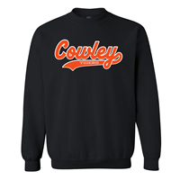 MV Sport Chenille Cowley Tigers Black Crew Sweatshirt