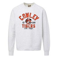 MV Sport Vintage Cowley ESTC1922 Tigers Ath Dept Distressed Crew Sweatshirt
