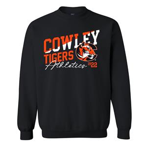MV Sport Cowley Tigers Diagonal Tiger Logo Athletics 1922 Black Sweatshirt