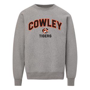 MV Sport Pro Weave Tackle Twill Cowley Arched Tiger Logo Tigers Crew Sweatshirt