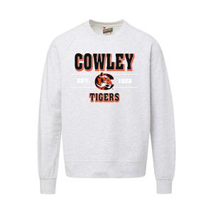 MV Sport Vintage Cowley Est Tiger Logo 1922 Tigers Crew Sweatshirt