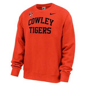 Nike Club Fleece Tiger Logo Cowley Arched Crew Sweatshirt