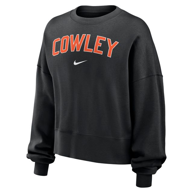 nike oversize crop crew sweatshirt