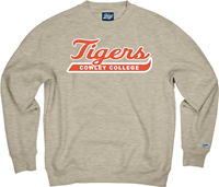 Blue84 Tigers Cowley College Tackle Twill Felt Crew Sweatshirt