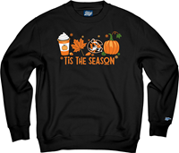 Blue84 Tis the Season Fall Black Crew Sweatshirt