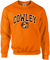 TRT Classic Cowley Arched with Tiger Logo Crew Sweatshirt
