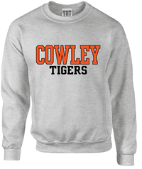 TRT Cowley Tigers Reverse Knit Ash Crew Sweatshirt