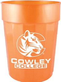 Neil Enterprises Tiger Logo Cowley College Fluted 22oz Plastic Cup