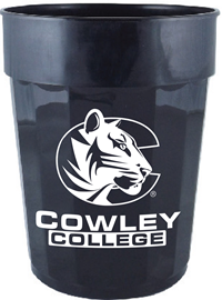 Neil Enterprises Tiger Logo Cowley College Fluted 22oz Plastic Cup