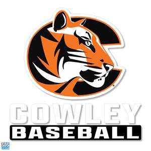 SDS Design Tiger Logo Cowley Baseball 6x6 Decal