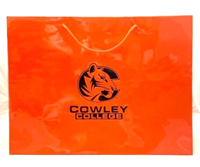 Uniflex Gloss Tiger Logo Cowley College Orange Large Gift Bag