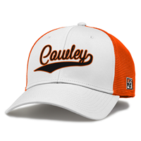 The Game Cowley 3D Script White & Orange Flex Fit Hat