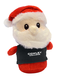 MCM 4" Cowley College T-shirt Stuffed Santa Shortie